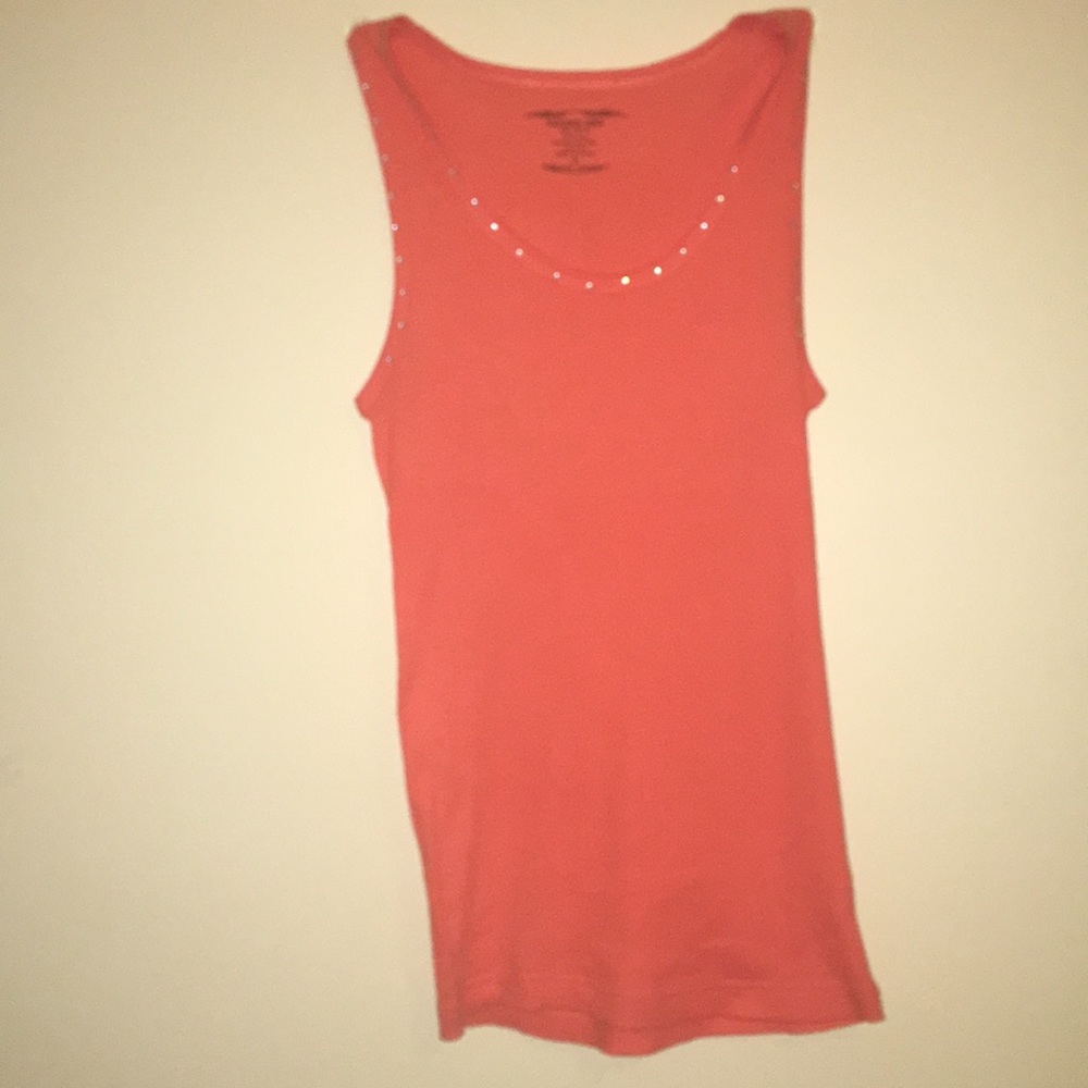 Orange/Red tank with jewels